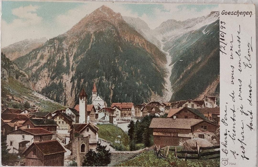 Cartoline postali: GOESCHENEN  -  1903 – Usato da Delémont venduto da Domdom1