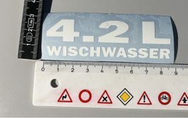 Tuning Aufkleber - 4.2L Wischwasser