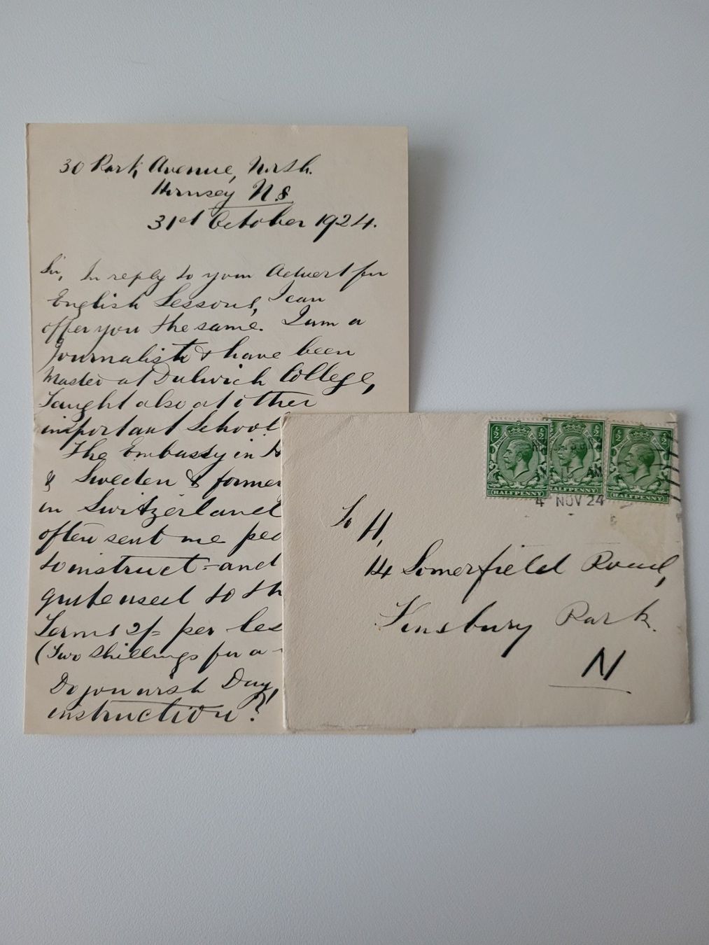 Alle Briefmarken: England 1924 – Gebraucht aus Inwil von Flower2325