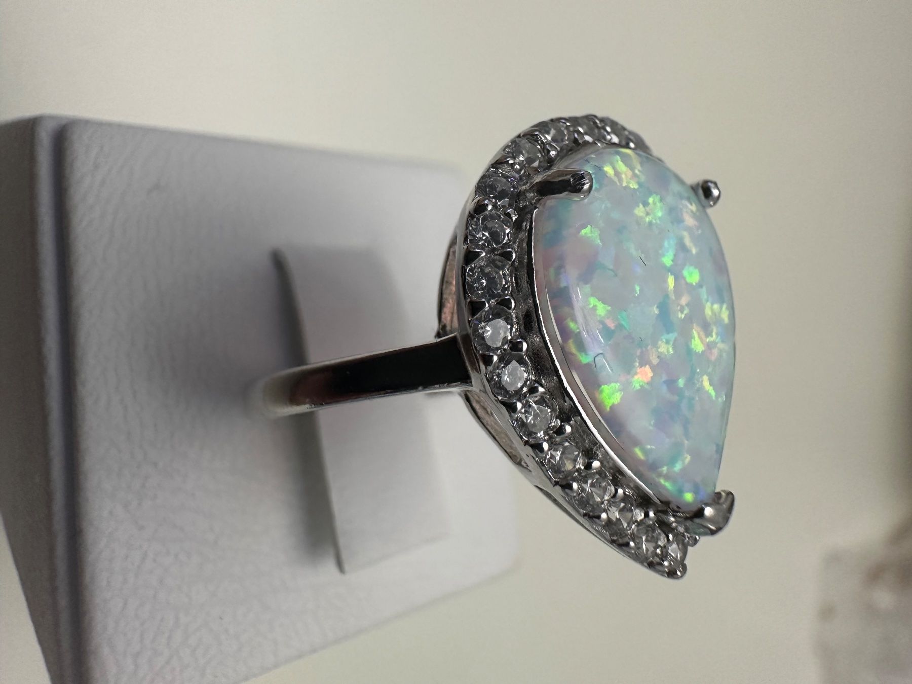 Anelli: Ring mit Opal Stein Silber,Grösse 55 – Nuovo e nell'imballaggio originale da Lenzburg venduto da BLNN 5