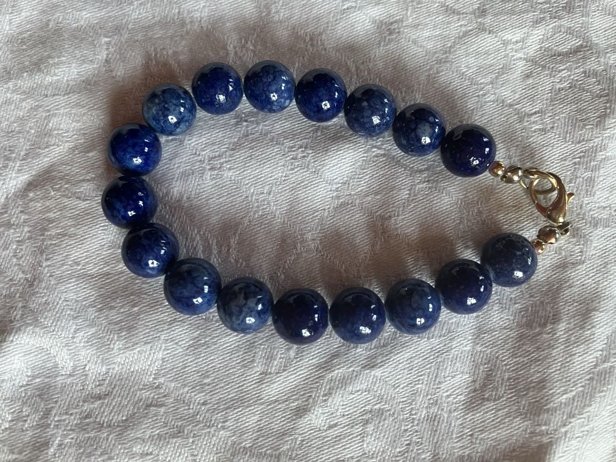 Armbänder & -reifen: Armband aus Lapislazuli Kugeln – Gebraucht aus Bassersdorf von groovygremlin 1