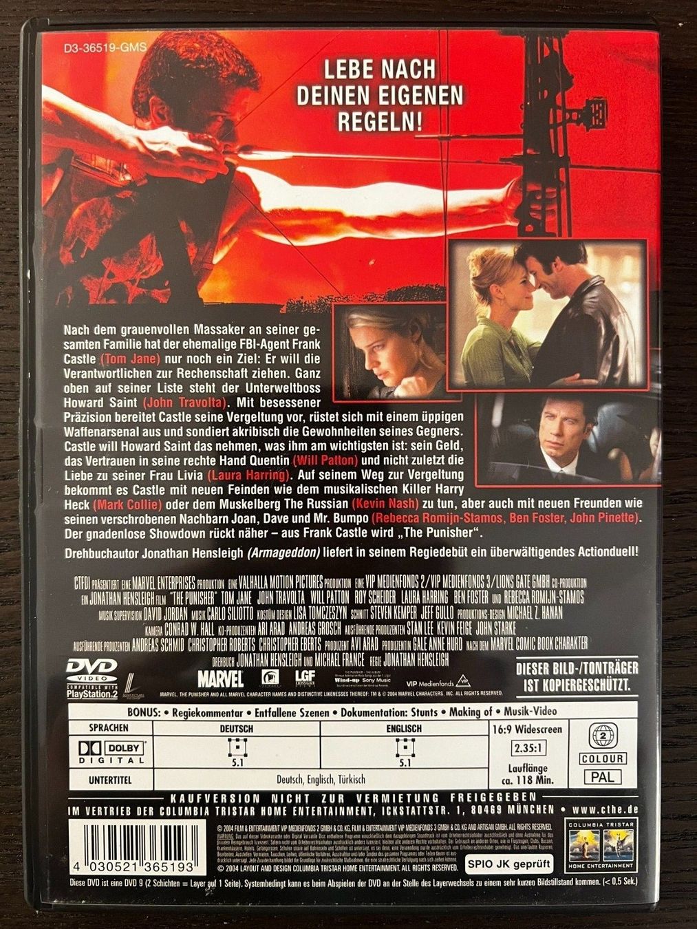 Tutti i DVDs: The Punisher – Usato da Zürich venduto da FilmFreunde 1