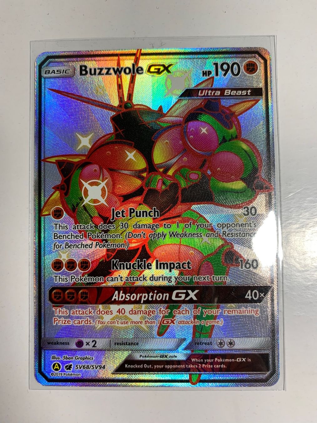 Pokémon Sammelbilder & Trading cards: Pokemon Karte Buzzwole Shiny – Gebraucht aus Wettingen von