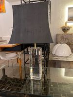 Mid Century, Glas Tischlampe Italien 1960er, Höhe 90 cm!