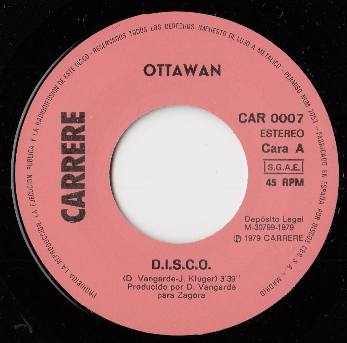 Dischi in vinile: Ottowan Vinyl Single von 1979 – Usato da Volketswil venduto da Abcrecords 2