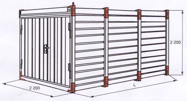 Contenitori edile: Gefahrgutcontainer Sicherheitscontainer Gefahrenstoff – Nuovo e nell'imballaggio originale da Oberrüti venduto da RST-AG.CH 7