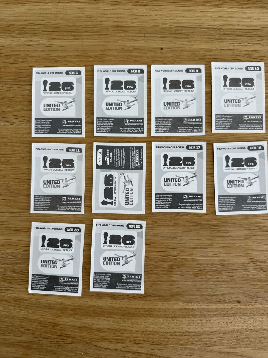 Panini Carte collezionabili: Panini Norwegen WM2026 – Nuovo (secondo la descrizione) da Hellikon venduto da stoudii