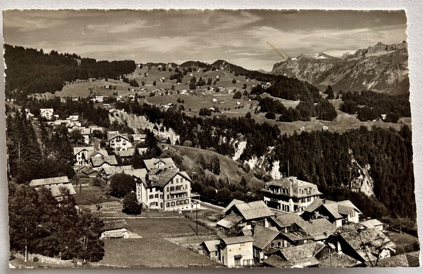 Cartoline postali: Ansichtskarte Beatenberg, Berner Oberland um 1959 – Usato da Spiez venduto da martin-7973