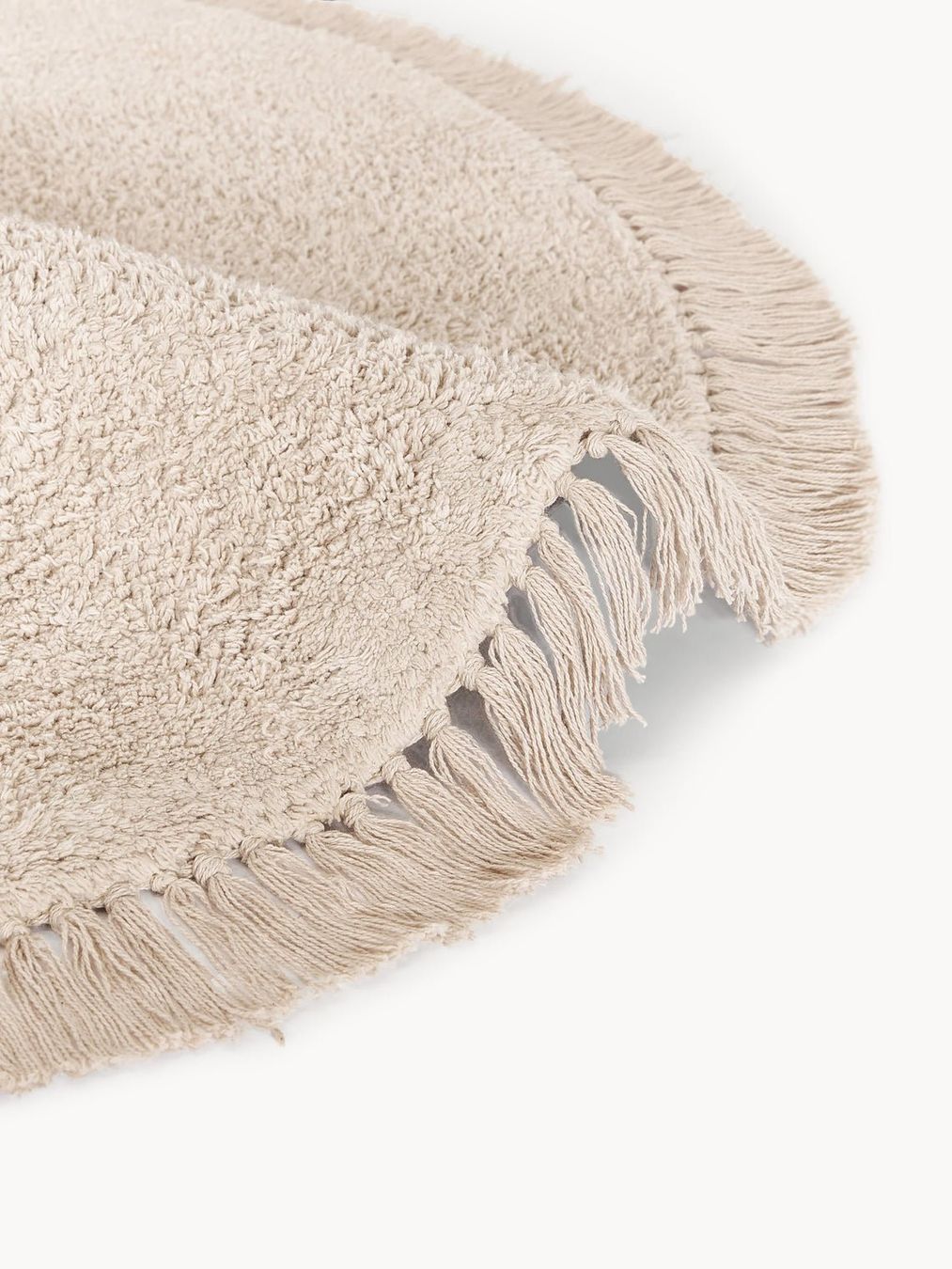 Westwing Tappeti: Runder Baumwollteppich Daya mit Fransen, CHF 159-40% – Nuovo (secondo la descrizione) da Otelfingen venduto da Yvonne_Outlet 3