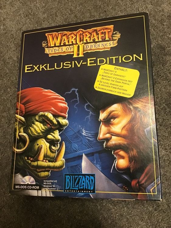 WARCRAFT 2 ExklusivEdition PCGame Retro Game *RAR w/ OVP* Kaufen