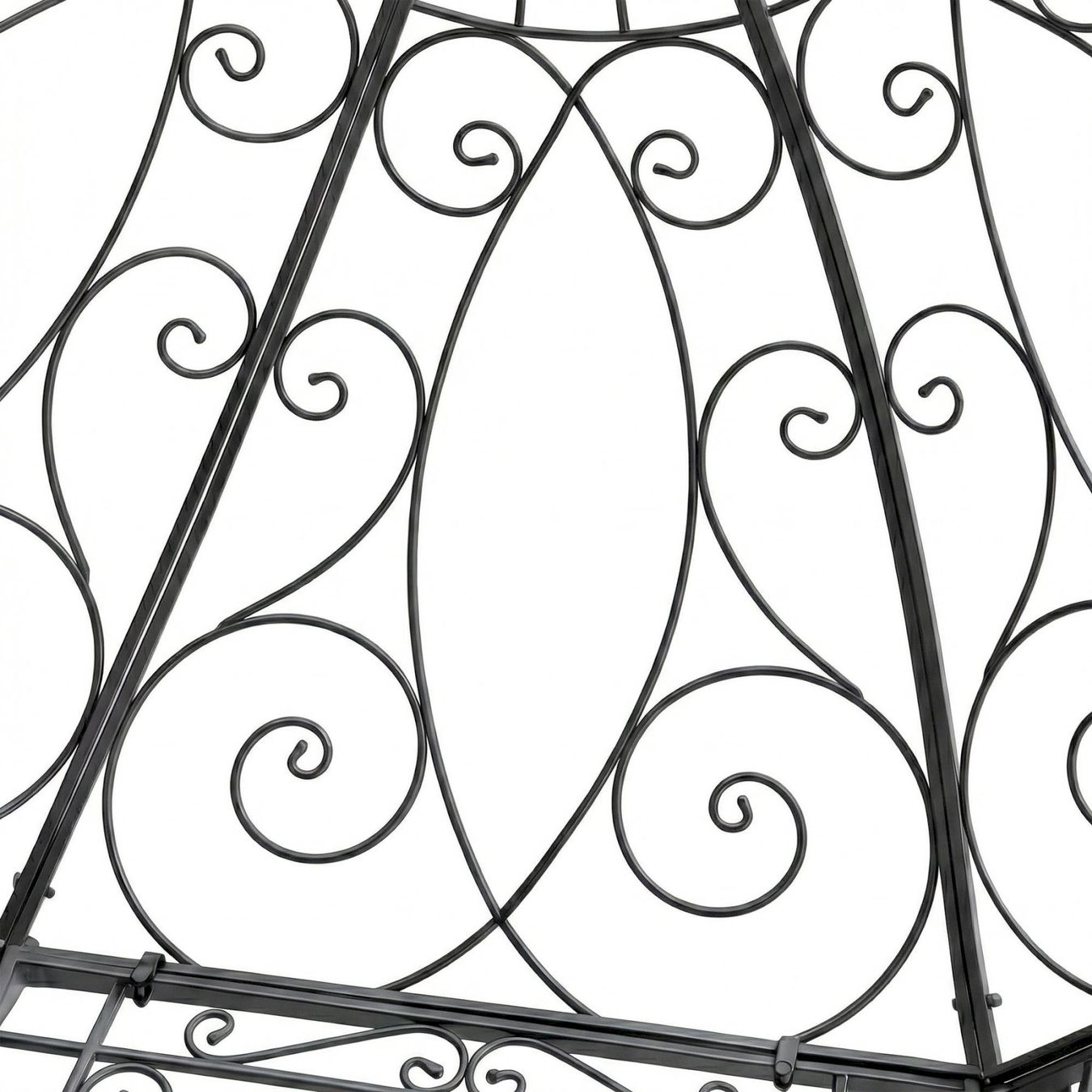 Zelte & Pavillons: Eisen Pavillon LEILA Ø285cm anthrazit – Neu und originalverpackt aus Bottighofen von zaap 5
