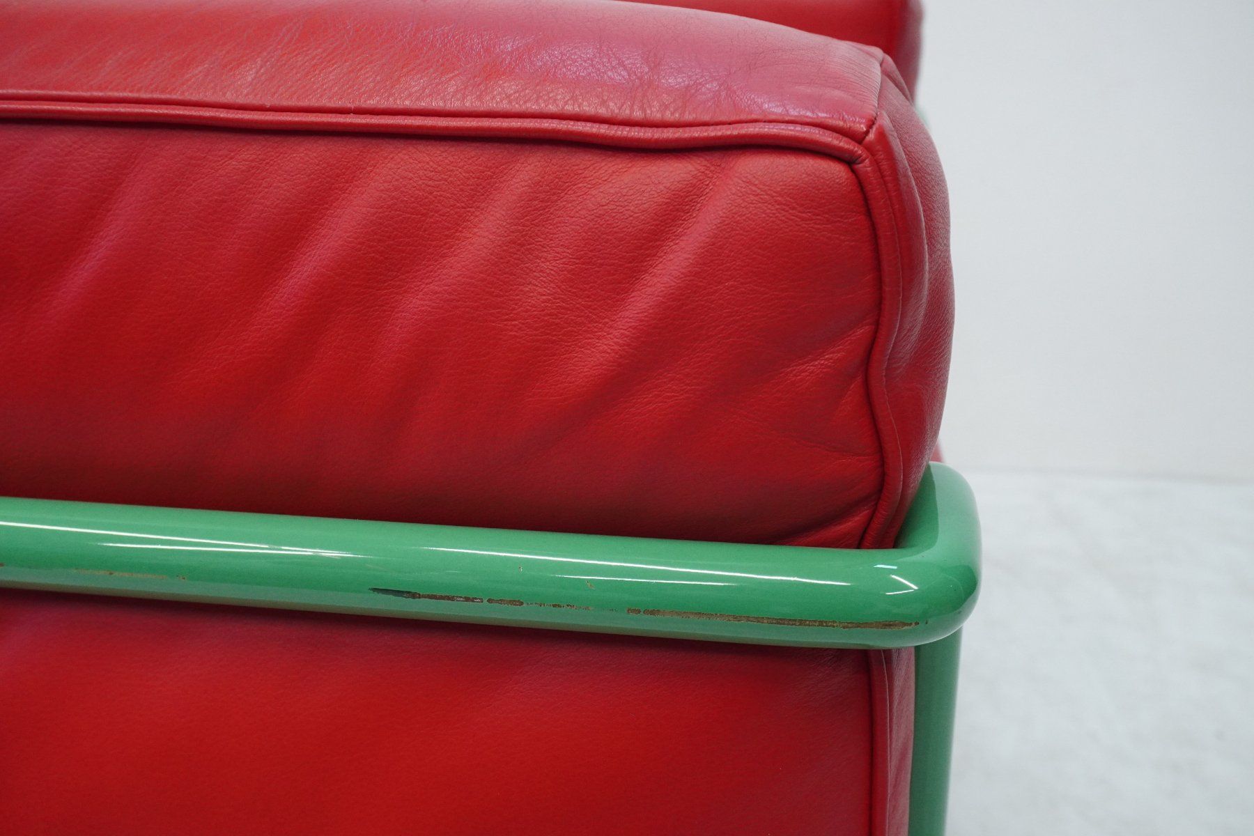 Cassina Sessel: Cassina LC2 Sessel Le Corbusier Leder rot – Gebraucht aus Bad Zurzach von QLASSIQ 6