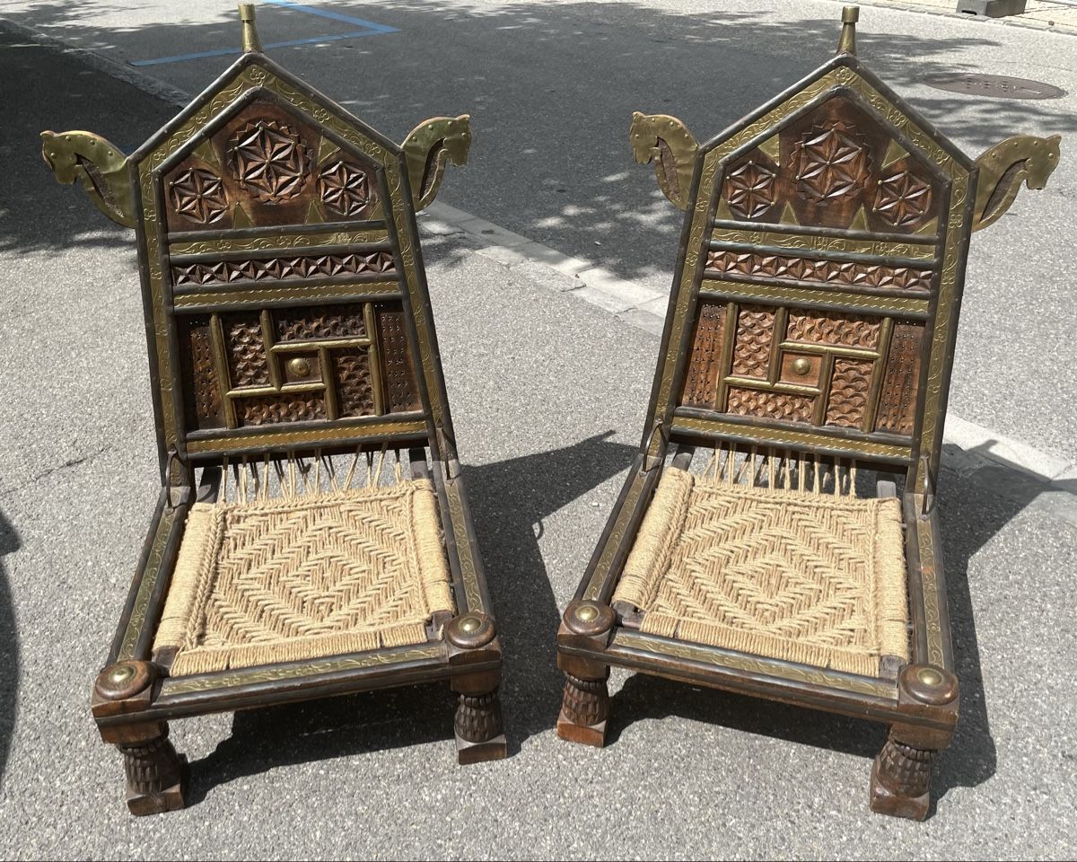 Sedie: Chaises indiennes du Radjasthan – Usato da Biel/Bienne venduto da Galaq