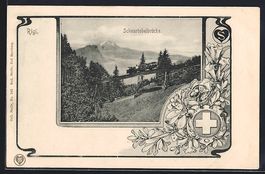 Rigi, Blick auf die Schnurtobelbrücke