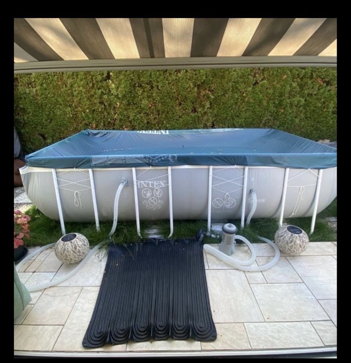 Intex Schwimmbad: Pool Intex 4x2x1m – Gebraucht aus Jaberg von Sportlochi