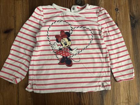 Mädchen Shirt Gr. 92 mit Minnie Maus Motiv C&A Top!