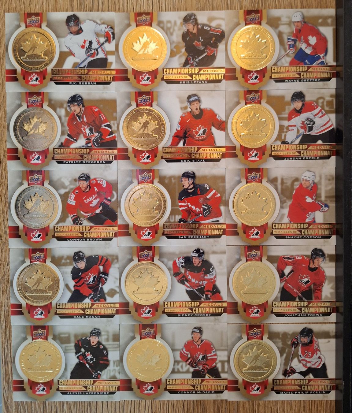 NHL Carte collezionabili: Complete set 18x Championship Medals Canada 1-18 Upper Deck – Nuovo (secondo la descrizione) da Lostallo venduto da Caps14