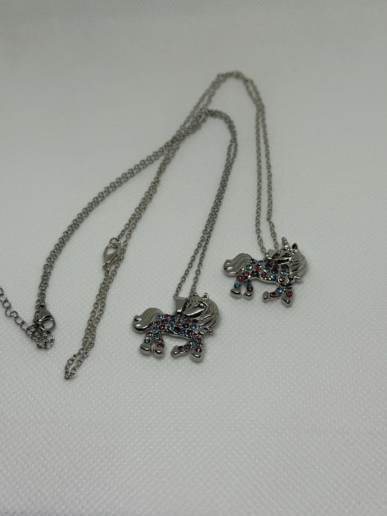 Einhorn Schmuckset Für Mädchen - Schutzengel Kette Einschulung Geschenk