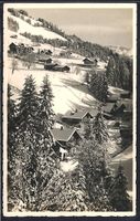 AK Gstaad, Teilansicht im Winter, 1928