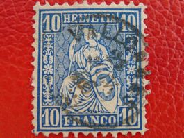1866, Nr.31 sauberer FINGERHUT-Stempel von VALLORBES (VD)