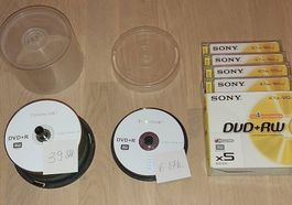 49 DVD + RW Rohlinge neu