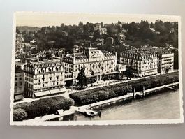 Alte Ansichtskarte Hotel Schweizerhof Luzern 1938 Selten!