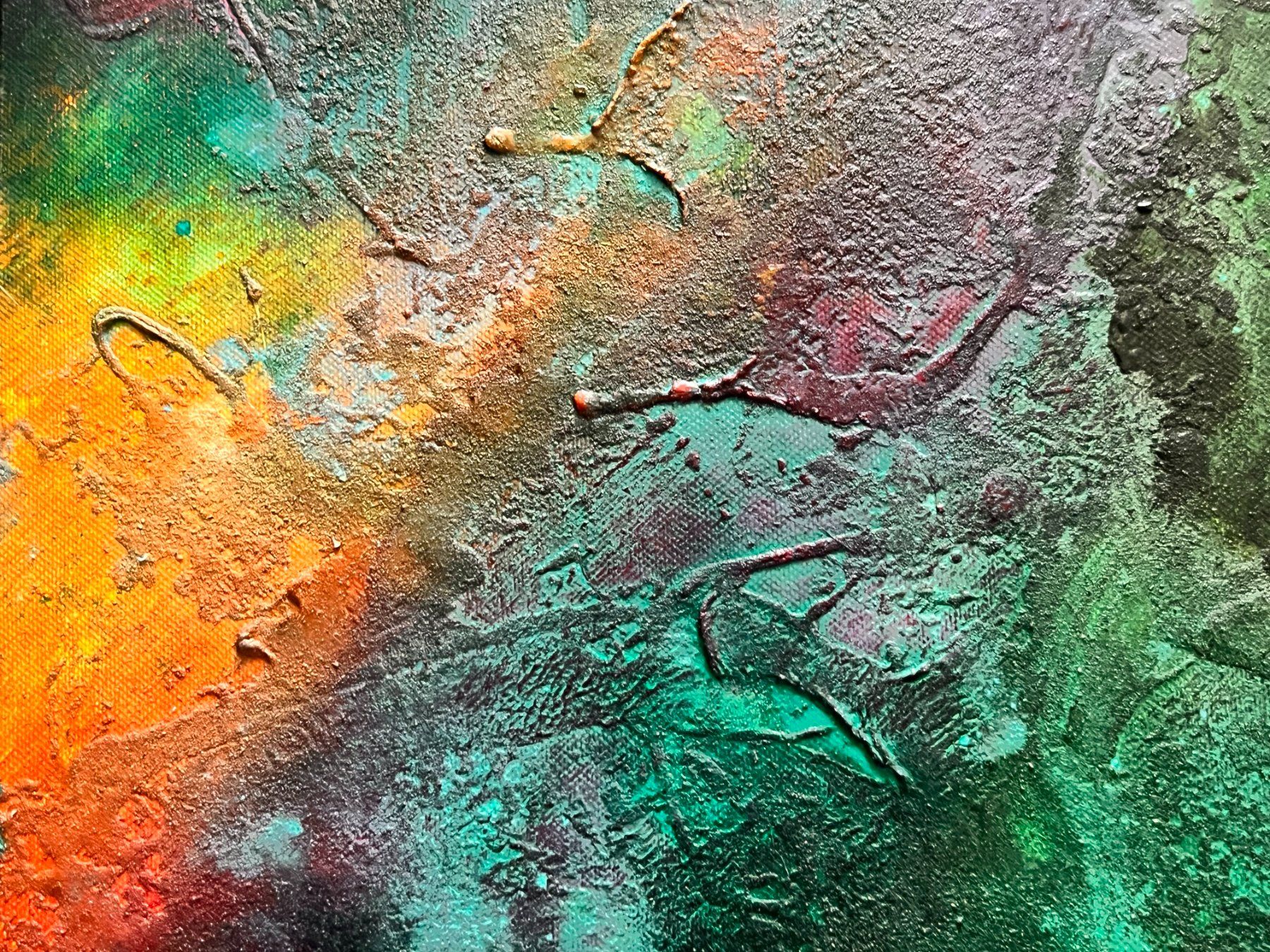 Dipinti: Andrea Scacciotti - Malerei auf Leinwand - Material abstrakt – Usato da Ponte Tresa venduto da 11GalleriaAlterEgo11 2
