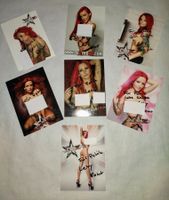 LEXY ROXX AUTOGRAMM AUTOGRAMMKARTE ** 7 STÜCK ** ORIGINAL **