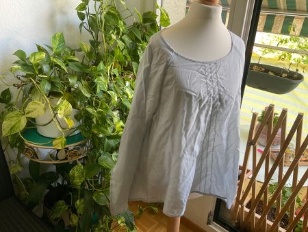 Aérienne tunique bleu clair EWA I WALLA en pur coton, t. M