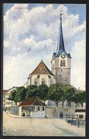 Herisau, Blick nach der Kirche, 1920