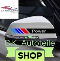 BMW M Performance Kleber Sticker in schwarz 2 er Set Neu