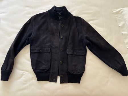 Schiatti&C dark blue suede jacket (S) NP1500