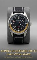 Alpina Startimer Pilot GMT – Swiss Made– Full Set ✔️
