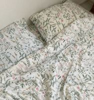 IKEA TIMJANSMOTT Bettwäsche mit Blumenmuster