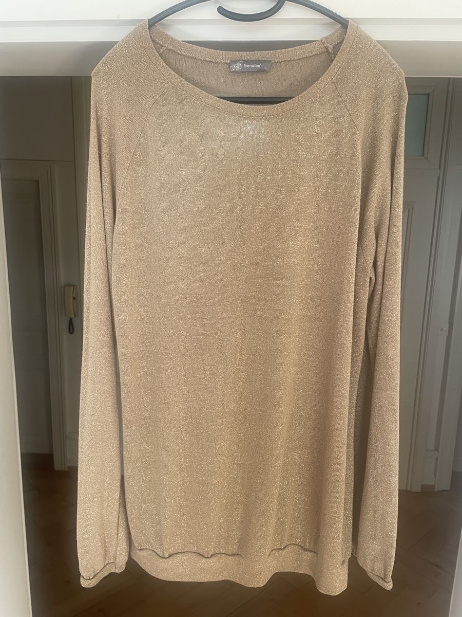 Maglioni & Felpe: Goldfarbener Lurex Pullover – Usato da Zürich venduto da pgr_9pzn