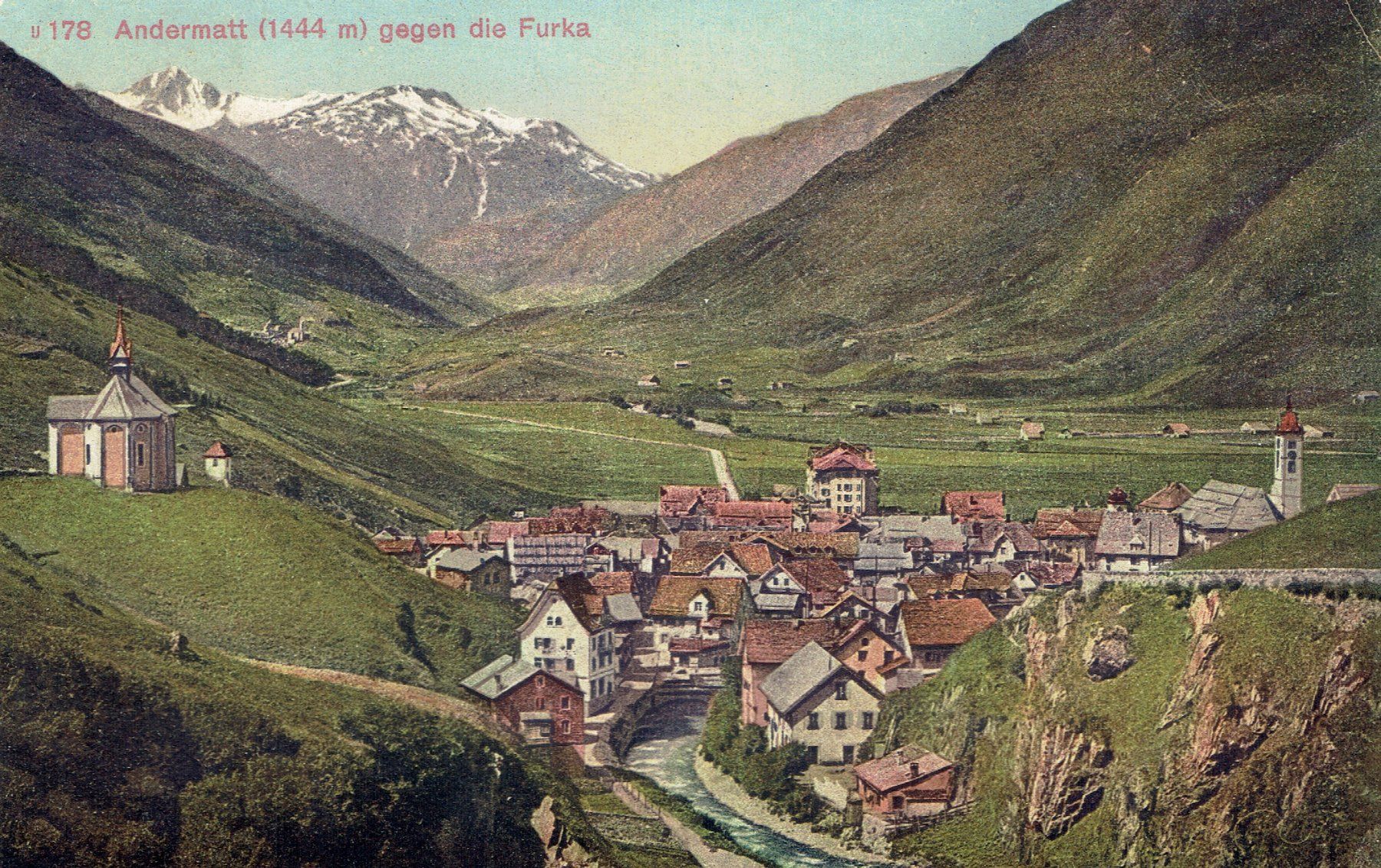 Cartoline postali: Andermatt UR, um 1910 – Usato da Otelfingen venduto da Schmitte9
