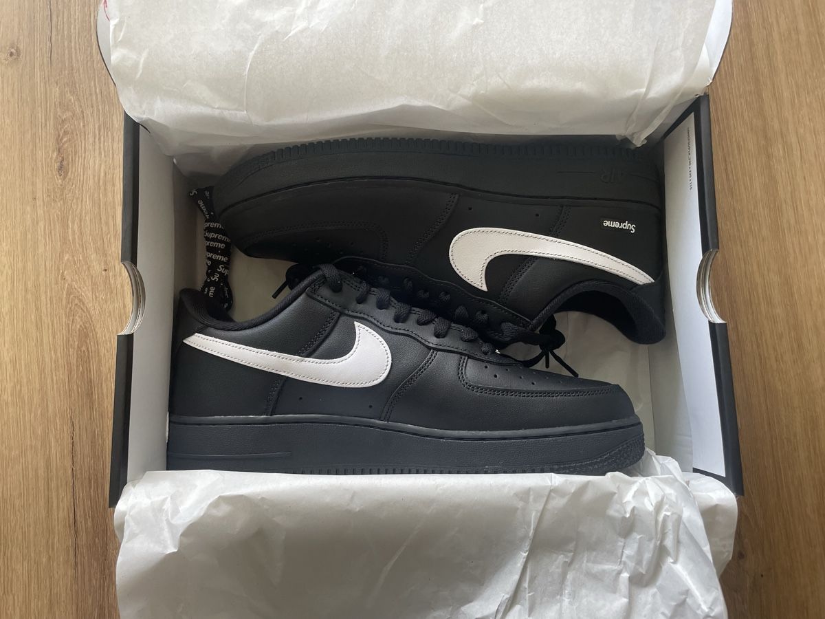 Scarpe da uomo: Supreme Nike Air Force 1 Low Black – Nuovo e nell'imballaggio originale da Niederuzwil venduto da Ferdi_Fuchs 3