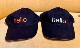Baseball Cap "hello" by Orange -2- Stück
