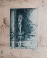 Exlibris Ernst Emil Ebner - Original Radierung Erotik