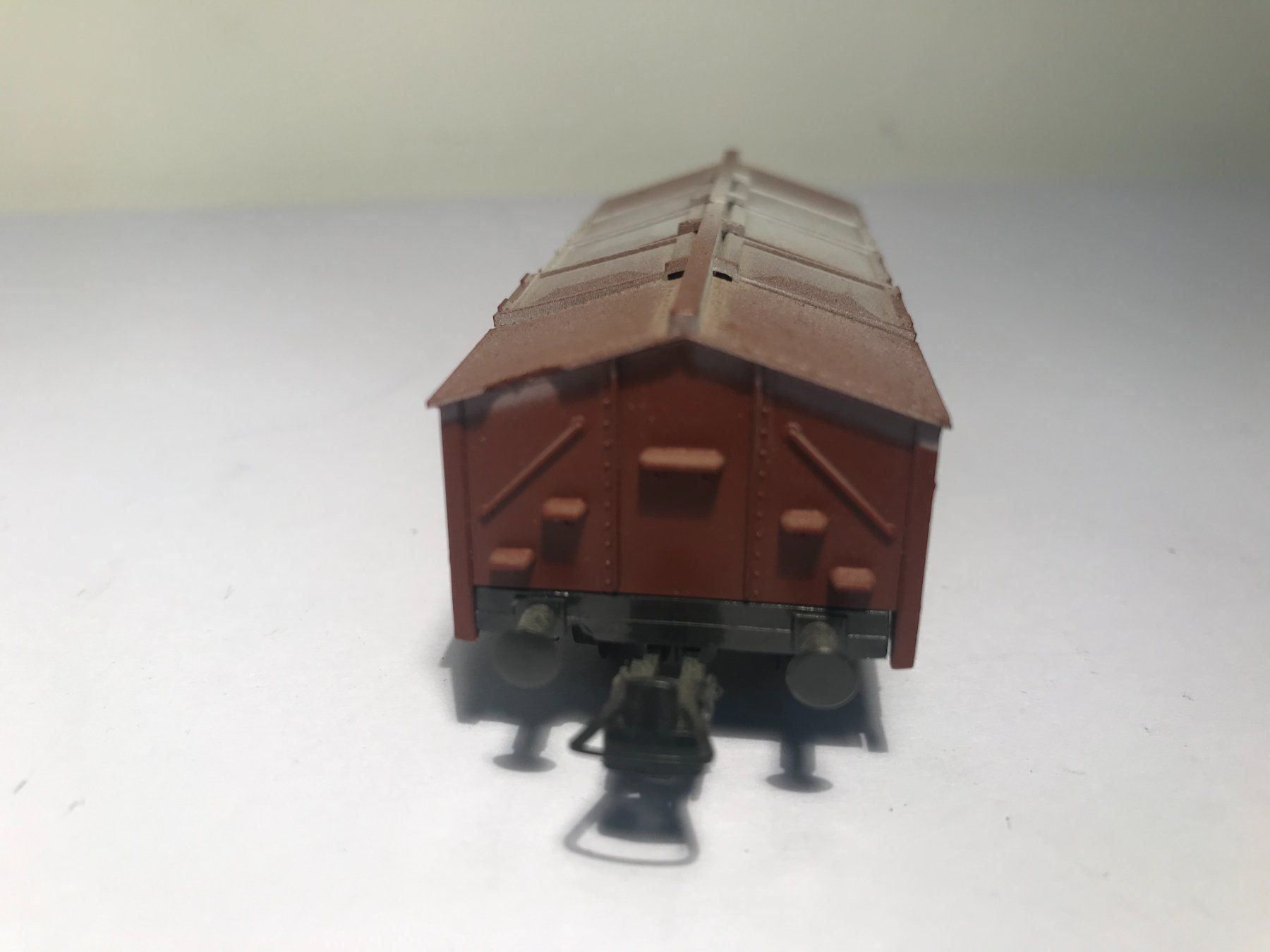 Roco Modellini di ferrovie: ROCO Klappdeckelwagen DB 4313 DC Achsen – Usato da Buchrain venduto da Modellbahn11 2