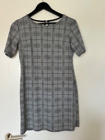 Zebra Damen Kleid Gr. S Schwarz/Weiss – kariert