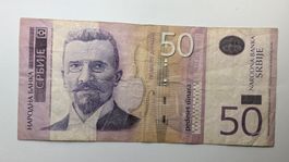 Serbien 50 Dinar Banknote, Rarität!
