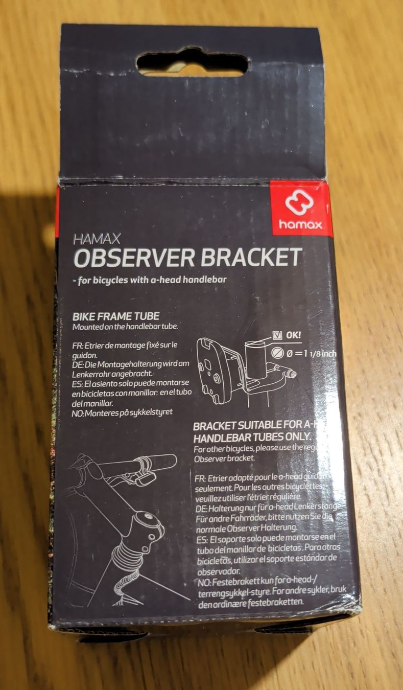 Hamax Ersatzteile: Hamax Observer Bracket for A-Head Handlebar Stems New – Neu und originalverpackt aus Zürich von tob_gp68 1