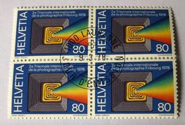 4 er Block Nr.606  Vollstempel Lausanne
