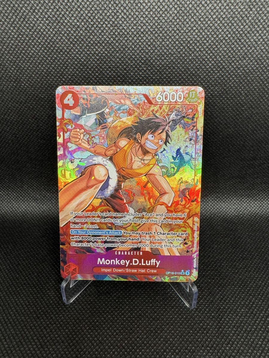 Bandai Carte collezionabili: Monkey.D.Luffy (OP16-015) (V.2) – Nuovo (secondo la descrizione) da Langenthal venduto da LilPareTCG