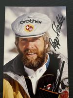 Sepp Stalder signiertes Foto Ski Trainer Schweizer Nati Rari