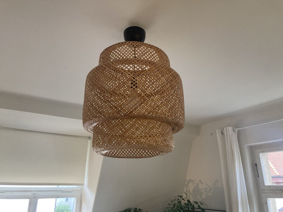 Ikea Kronleuchter & Deckenlampen: Decken Lampe Rattan Holz Ikea SINNERLIG – Gebraucht aus Zürich von