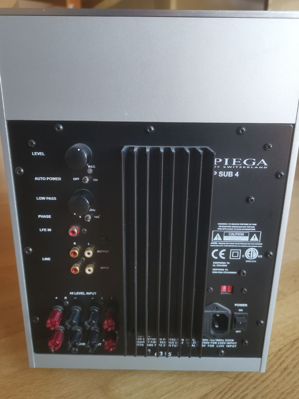 Piega Home Cinema: Piega Subwoofer – Usato da Rümligen venduto da link1980 3