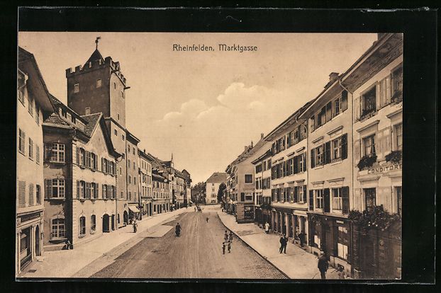 Cartoline postali: Rheinfelden, Conditorei in der Marktgass – Usato da Berlin venduto da bartko-reher