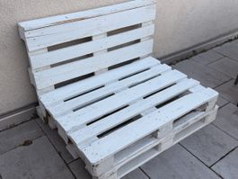 Weisse Paletten Lounge für den Garten/ Balkon Top!